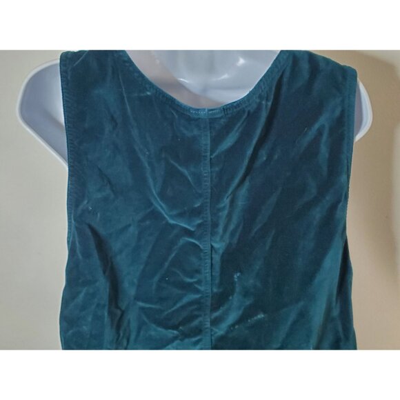 Match Vintage Sleeveless Pinafore Jumper Dress With Button Details & Pockets - Picture 6 of 10